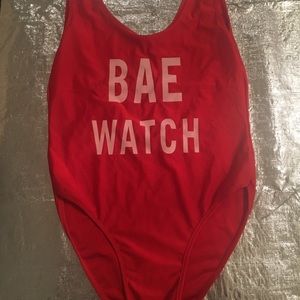 “BAEWATCH” high cut swimsuit